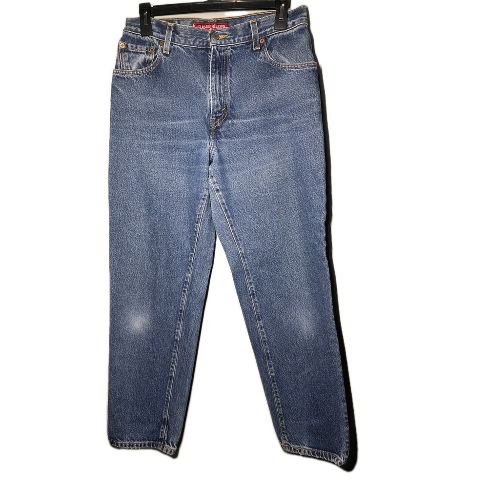 VTG Levi's 550 Tapered Leg Classic Relaxed Fit Size 10 Cotton Blue Jeans Y2K